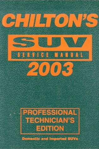 Cover of Suv Service Manual 99-03