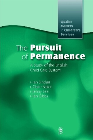 Cover of The Pursuit of Permanence