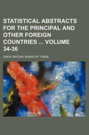 Cover of Statistical Abstracts for the Principal and Other Foreign Countries Volume 34-36