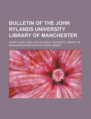 Book cover for Bulletin of the John Rylands University Library of Manchester