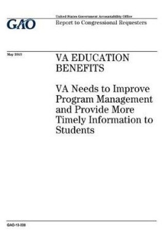 Cover of Va Education Benefits