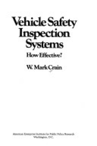 Cover of Vehicle Safety Inspection Systems