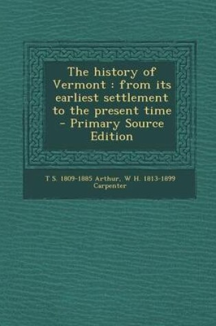 Cover of The History of Vermont