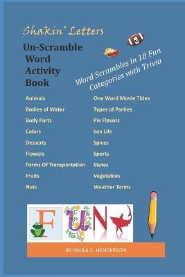 Book cover for Shakin' Letters Un-Scramble Word Activity Book