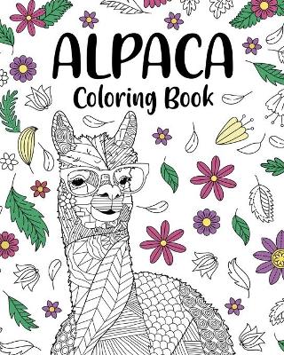 Book cover for Alpaca Coloring Book