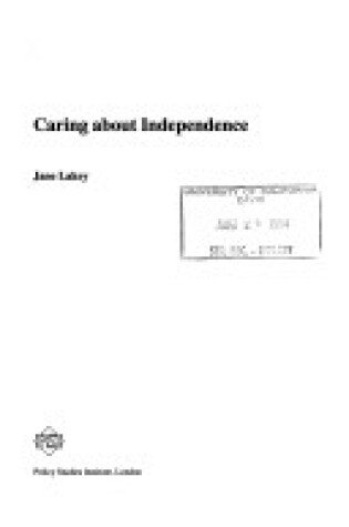 Cover of Buying Care