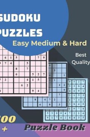 Cover of SUDOKU PUZZLES Easy Medium & Hard