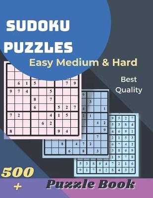 Book cover for SUDOKU PUZZLES Easy Medium & Hard