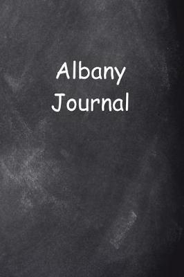 Cover of Albany Journal Chalkboard Design