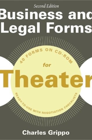 Cover of Business and Legal Forms for Theater, Second Edition