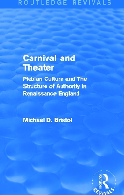 Book cover for Carnival and Theater (Routledge Revivals)
