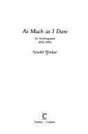 Book cover for As Much as I Dare