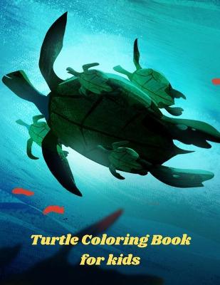 Book cover for Turtle Coloring Book for kids