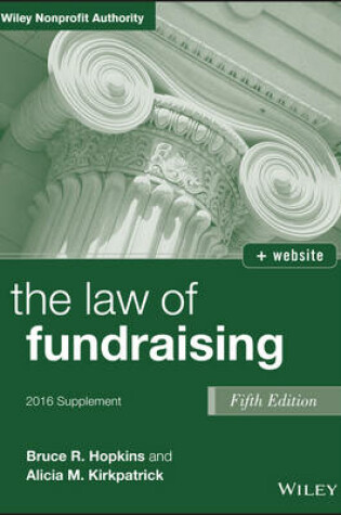 Cover of The Law of Fundraising, 2016 Supplement