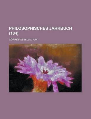 Book cover for Philosophisches Jahrbuch (104)