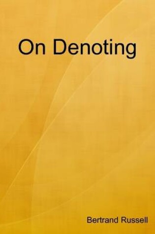 Cover of On Denoting