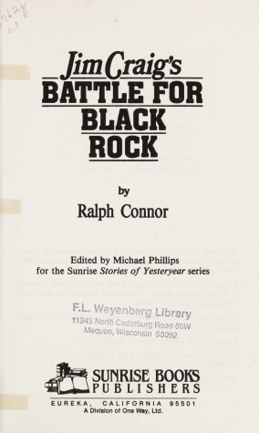 Cover of Jim Craig's Battle for the Black Rock