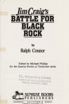 Book cover for Jim Craig's Battle for the Black Rock