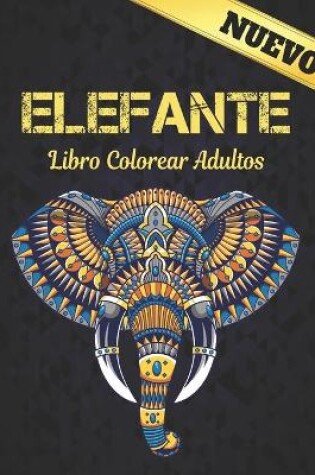 Cover of Elefante Libro Colorear Adultos