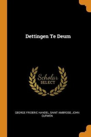 Cover of Dettingen Te Deum