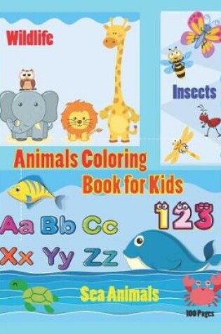 Cover of Animals Coloring Book for Kids