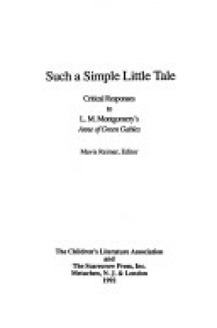 Cover of Such a Simple Little Tale