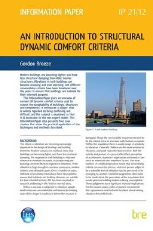 Cover of An Introduction to Structural Dynamic Comfort Criteria