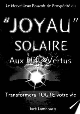 Book cover for Le JOYAU SOLAIRE Aux MILLE VERTUS