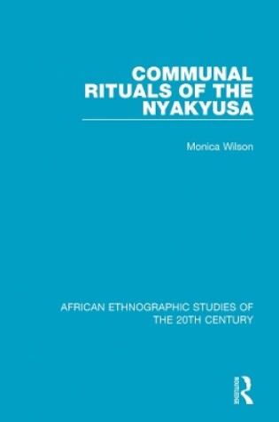 Cover of Communal Rituals of the Nyakyusa