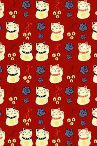 Cover of Bullet Journal Notebook Chinese Waving Cats Pattern 5