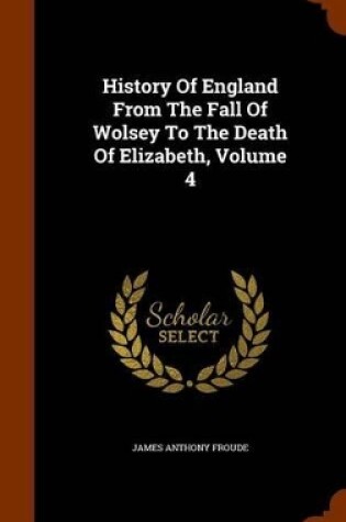 Cover of History of England from the Fall of Wolsey to the Death of Elizabeth, Volume 4
