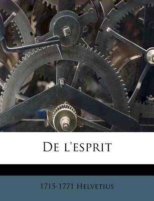 Book cover for de L'Esprit