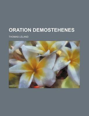 Book cover for Oration Demostehenes