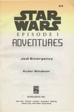 Cover of Jedi Emergency