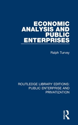 Cover of Economic Analysis and Public Enterprises