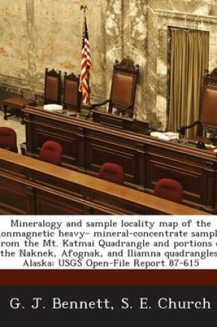 Cover of Mineralogy and Sample Locality Map of the Nonmagnetic Heavy- Mineral-Concentrate Samples from the Mt. Katmai Quadrangle and Portions of the Naknek, AF