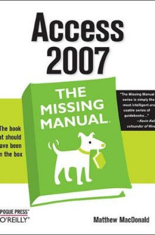 Cover of Access 2007: The Missing Manual