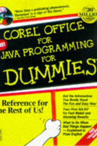 Cover of Corel Office for Java For Dummies