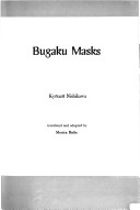 Book cover for Bugaku Masks