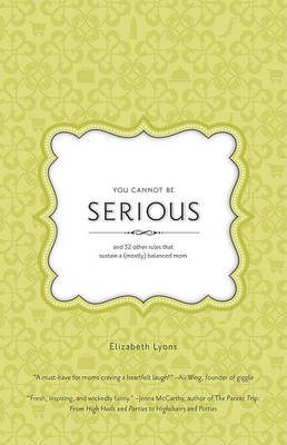 Book cover for You Cannot Be Serious