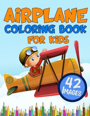 Book cover for Airplane Coloring Book for Kids