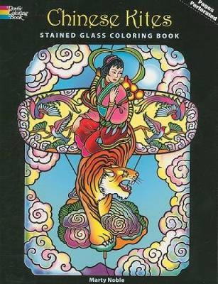 Book cover for Chinese Kites Stained Glass Coloring Book