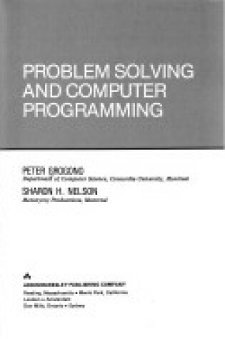 Cover of Problem-solving and Computer Programming