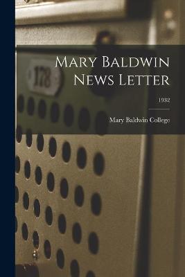 Cover of Mary Baldwin News Letter; 1932