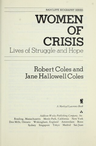 Cover of Women of Crisis