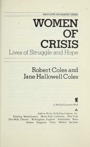 Book cover for Women of Crisis
