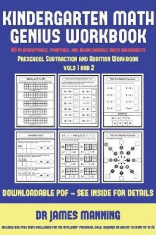 Cover of Preschool Subtraction and Addition Workbook (Kindergarten Math Genius)