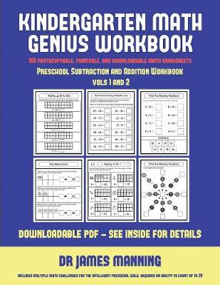 Book cover for Preschool Subtraction and Addition Workbook (Kindergarten Math Genius)