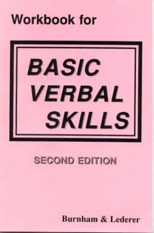 Cover of Workbook for Basic Verbal Skills