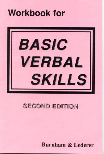 Book cover for Workbook for Basic Verbal Skills